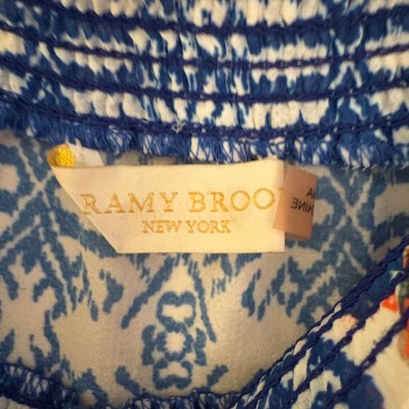 Ramy Brook Geometric Print Blouson Dress, Sz M - Picture 3 of 7